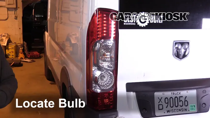 2016 Ram ProMaster 1500 3.6L V6 FlexFuel Lights Turn Signal - Rear (replace bulb)